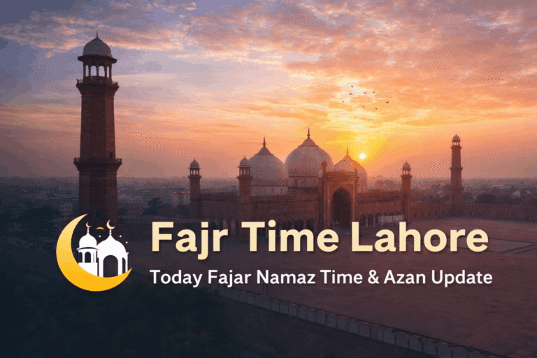 Fajr Time Lahore Today
